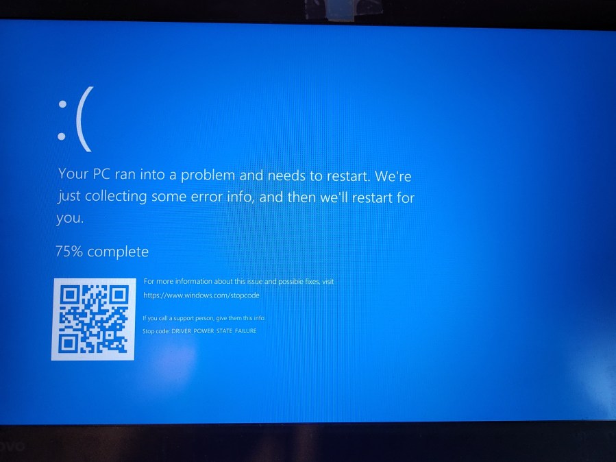 Windows Blue Screen of Death