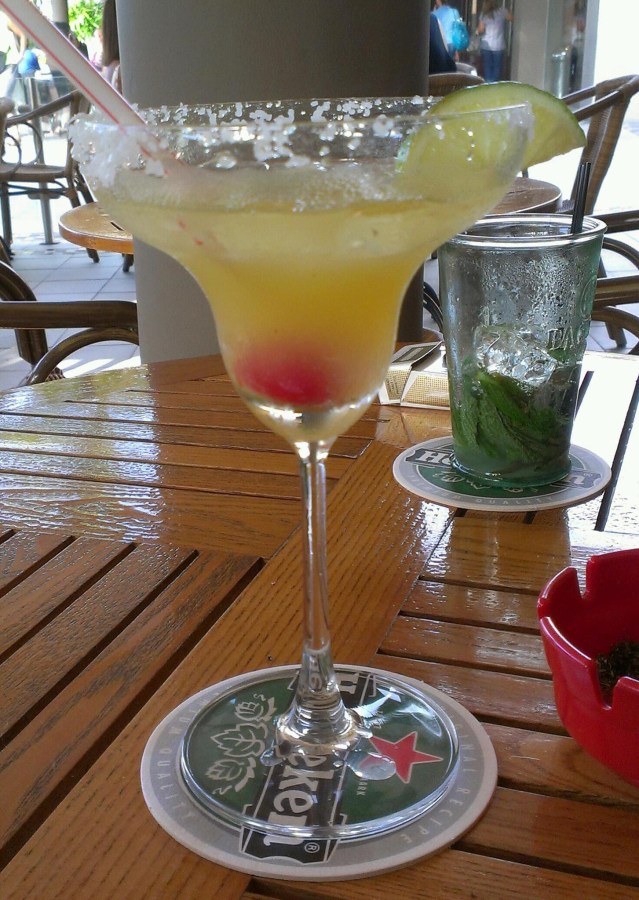 A margarita and a mojito